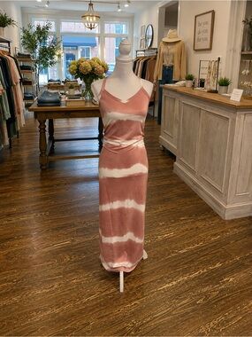 Capella Pink & White Tie-Dye Racerback Maxi Dress – NWT S M L 1X 2X 3X